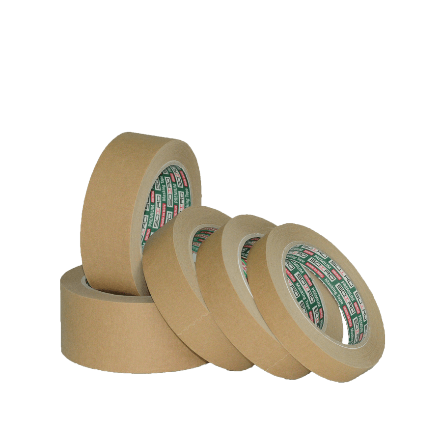 Masking tape PREMIUM 100 ° C brown color Sotro